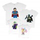 Комплект футболок для всей семьи family look Lego купить в интернет магазине