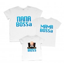 Комплект сімейних футболок family look Baby Boss