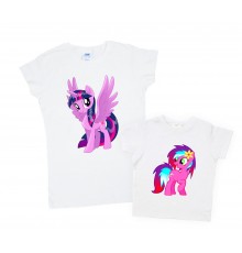 Комплект футболок для мамы и дочки "My Little Pony"