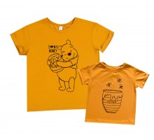 Комплект футболок для мамы и дочки "I love my honey"