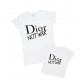 Комплект футболок для мамы и дочки Dior not war купить в интернет магазине