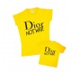 Комплект футболок для мами та доньки Dior not war купити в інтернет магазині