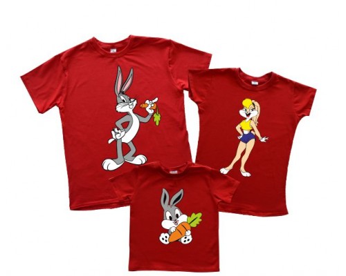 Комплект футболок з принтами кролик Багз Банні купити в інтернет магазині