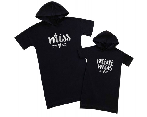 Комплект платьев для мамы и дочки miss, mini miss купить в интернет магазине