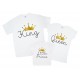 Комплект сімейних футболок family look King, Queen, Little Prince/Princess купити в інтернет магазині