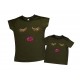 Комплект футболок для мамы и дочки Реснички и губки купить в интернет магазине