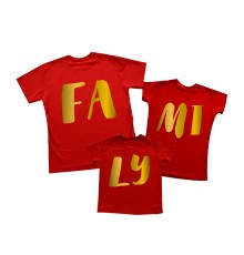 Комплект семейных футболок family look "FAMILY"