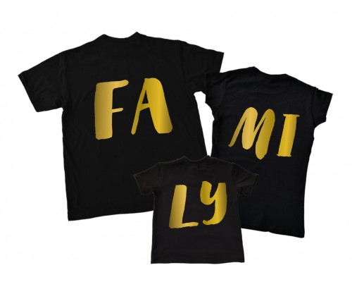 Комплект сімейних футболок family look FAMILY купити в інтернет магазині