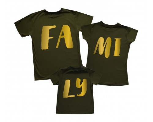 Комплект семейных футболок family look FAMILY купить в интернет магазине