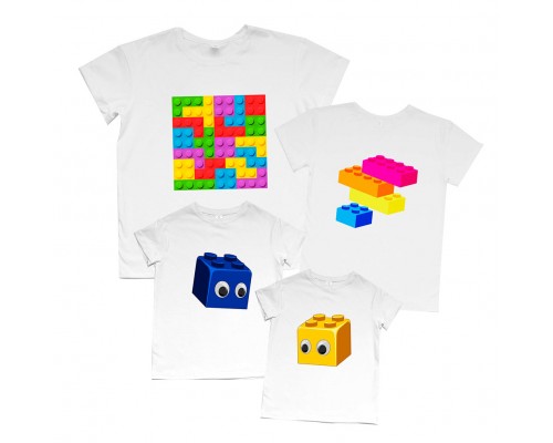 Комплект футболок для всей семьи Lego купить в интернет магазине