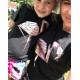 Комплект футболок для мамы и дочки Фламинго купить в интернет магазине