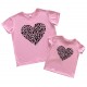 Комплект футболок для мамы и дочки Сердце купить в интернет магазине