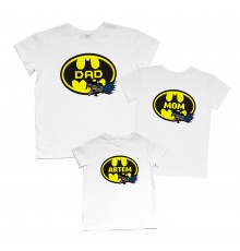 Бетмен Dad, Mom - комплект футболок для всієї родини