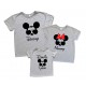 Микки Маусы в очках - комплект семейных футболок family look купить в интернет магазине
