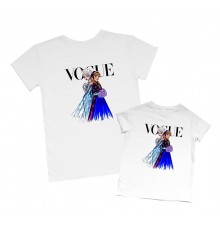 Vogue Холодне серце - комплект футболок для мами та доньки