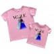 Vogue Холодное сердце - комплект футболок для мамы и дочки купить в интернет магазине