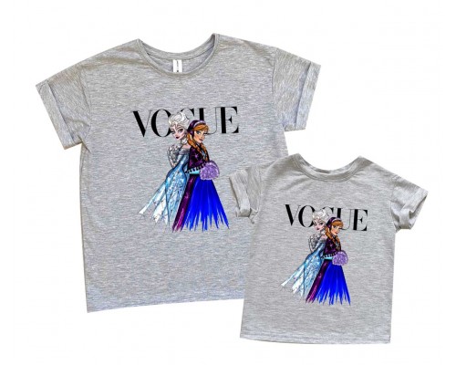 Vogue Холодне серце - комплект футболок для мами та доньки купити в інтернет магазині