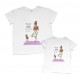 На килимках - комплект футболок для мами та доньки купити в інтернет магазині