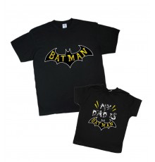 Комплект футболок для папы и сына "My dad is Batman"