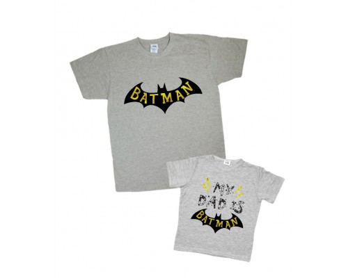 Комплект футболок для папы и сына My dad is Batman купить в интернет магазине