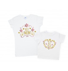 Комплект футболок для мами та доньки "Best MOM, Best KID"
