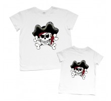Одинаковые футболки для папы и сына "Пираты"