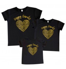 Happy Family сердца - комплект семейных футболок family look