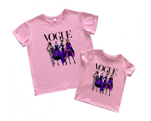 Vogue відьмочки - комплект футболок для мами та доньки купити в інтернет магазині