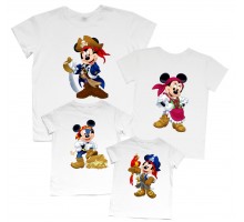 Міккі Мауси пірати - набір футболок для сім'ї на фотосесію