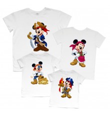 Міккі Мауси пірати - набір футболок для сім'ї на фотосесію