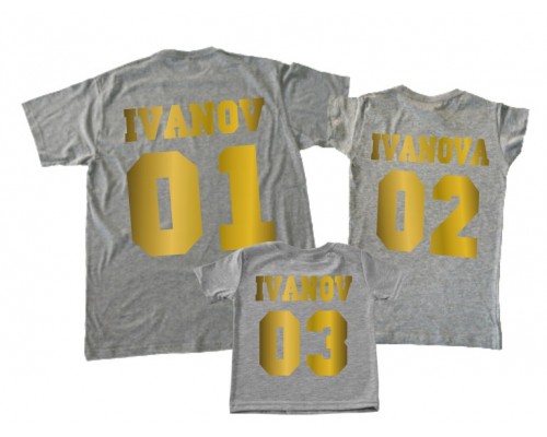 Именные футболки Фэмили Лук Family Look для всей семьи купить в интернет магазине