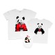 Комплект сімейних футболок з пандами купити в інтернет магазині
