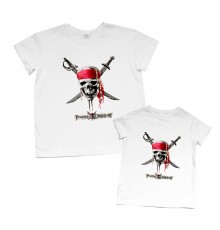 Комплект футболок для папы и сына "Пираты Карибского моря"