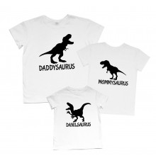 Динозавры - комплект футболок для всей семьи