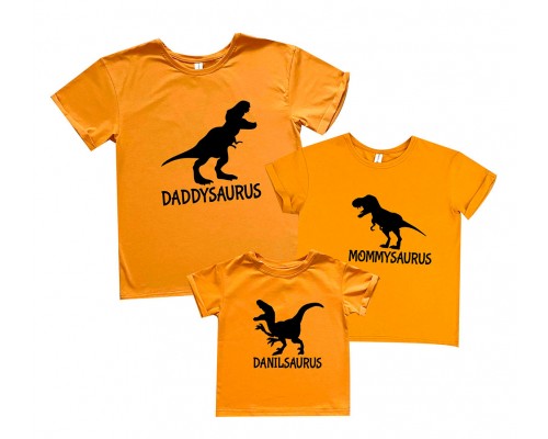 Динозавры - комплект футболок для всей семьи купить в интернет магазине
