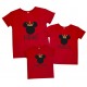 Микки Маусы в коронах - комплект семейных футболок family look купить в интернет магазине