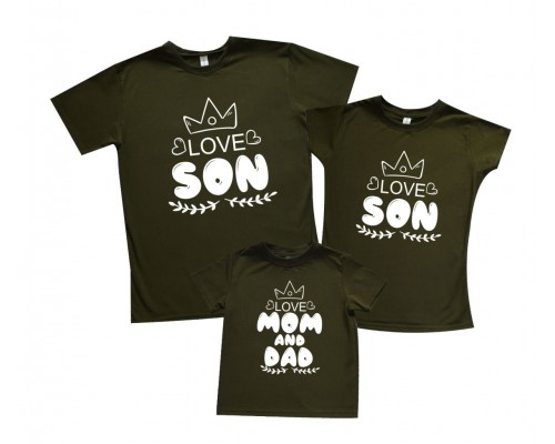 Love son - комплект футболок для всей семьи купить в интернет магазине
