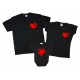 Сердце пазл - комплект футболок для всей семьи купить в интернет магазине