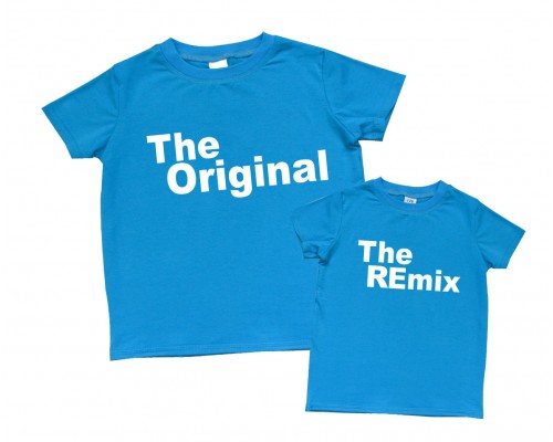 Футболки для папы и сына с надписями The Original, The REmix купить в интернет магазине
