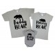 Комплект футболок для всієї родини Daddy bear, Mommy bear, Baby bear ведмеді купити в інтернет магазині
