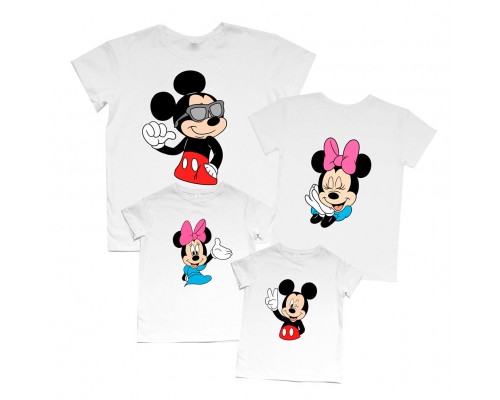 Комплект семейных футболок Микки Маусы купить в интернет магазине
