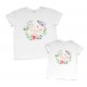 Комплект футболок для мамы и дочки Зайки купить в интернет магазине