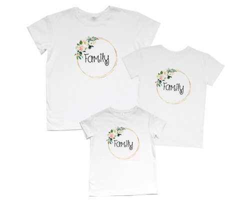 Комплект сімейних футболок family look Family купити в інтернет магазині