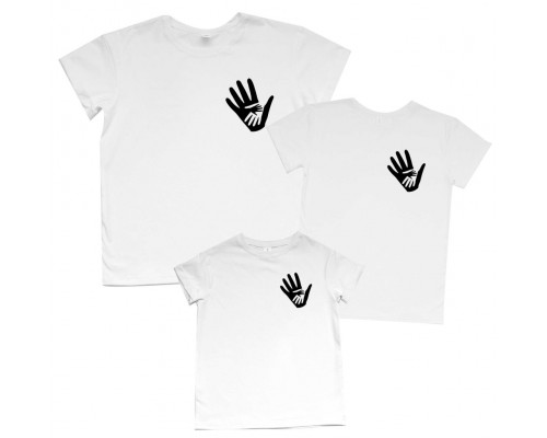 Три руки - комплект футболок для всієї родини купити в інтернет магазині