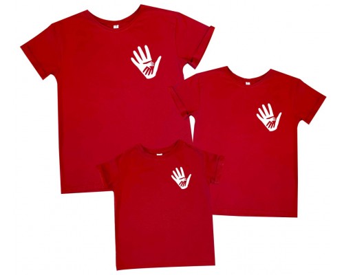 Три руки - комплект футболок для всей семьи купить в интернет магазине