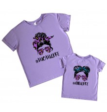 momlife - комплект футболок для мамы и дочки