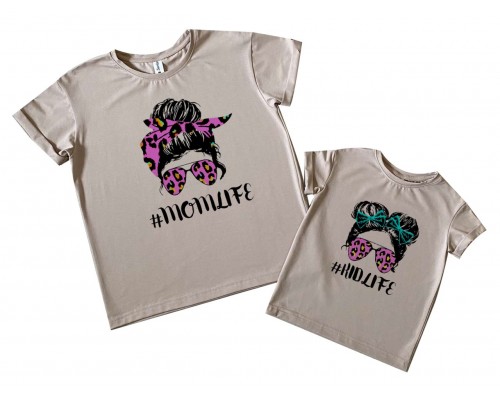momlife - комплект футболок для мамы и дочки купить в интернет магазине