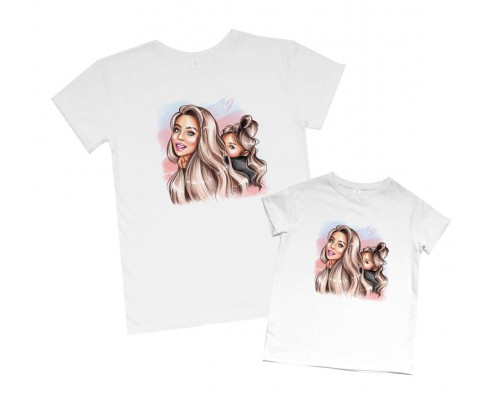 Мама с дочкой - комплект футболок family look купить в интернет магазине