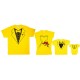 Комплект футболок з принтом Смокінг з сукнею купити в інтернет магазині
