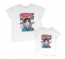 Комплект футболок для тата та сина "Freedom"